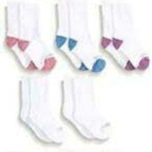 Fruit of the Loom Girls' Little 10-Pair Pack Socks New Size L